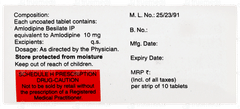 Amlosafe 10 Tablet 10 Amlosafe 10 Tablet 10