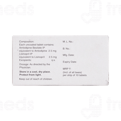 Amlosafe Ls 2.5/2.5 Tablet 10