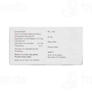 Amlosafe Ls 2.5/2.5 Tablet 10