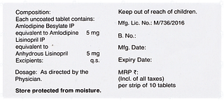 Amlosafe Ls 5/5 Tablet 10