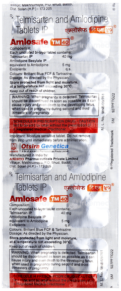 Amlosafe Tm 40 Tablet 10 Amlosafe Tm 40 Tablet 10