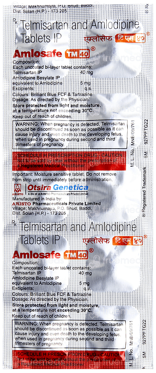 Amlosafe Tm 40 Tablet 10