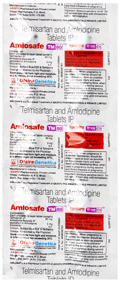 Amlosafe Tm 80 Tablet 10 Amlosafe Tm 80 Tablet 10