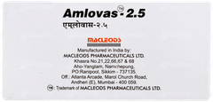 Amlovas 2.5 Tablet 15 Amlovas 2.5 Tablet 15