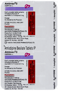 Amlovas 5 Tablet 15