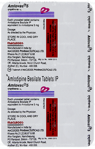 Amlovas 5 Tablet 15