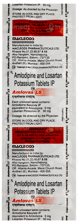 Amlovas Ls Tablet 10