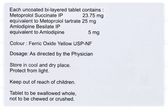Amlovas M 5/25 Tablet 10 Amlovas M 5/25 Tablet 10