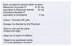 Amlovas Xm 5/50 Tablet 10 Amlovas Xm 5/50 Tablet 10