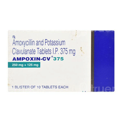Ampoxin Cv 375 Tablet 10 Ampoxin Cv 375 Tablet 10