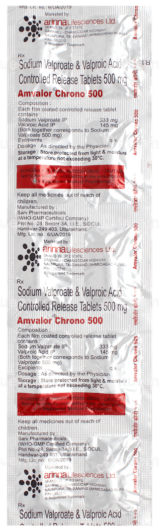 Amvalor Chrono 500 Tablet 10