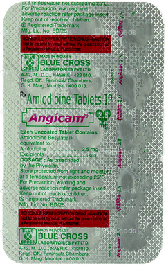 Angicam 2.5Mg Tablet 15 Angicam 2.5Mg Tablet 15
