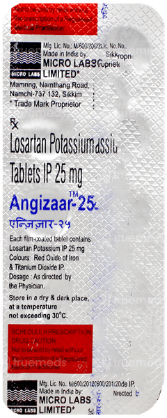 Angizaar 25 Tablet 10 Angizaar 25 Tablet 10