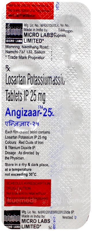 Angizaar 25 Tablet 10