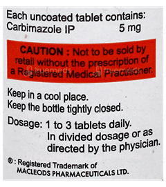 Anti Thyrox 5 Tablet 100 Anti Thyrox 5 Tablet 100