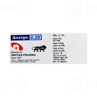 Anxigo 0.25 Tablet 10