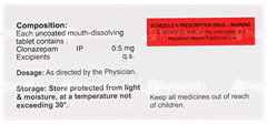 Anxipam Md 0.5 Mg Tablet 10