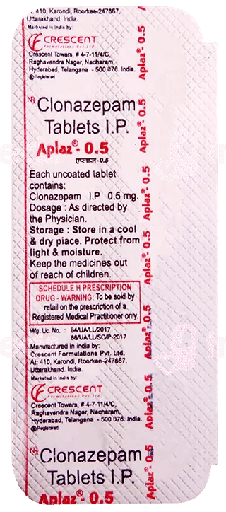 Aplaz 0.5 Mg Tablet 10