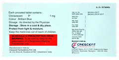 Aplaz 1 Mg Tablet 10
