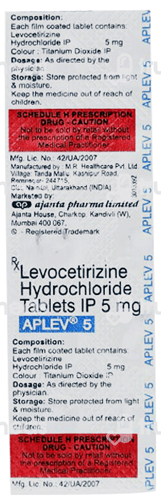 Aplev 5 MG Tablet 10