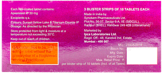 Apraize 30 Tablet 10