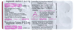 Apribose 0.3 Mg Tablet 10 Apribose 0.3 Mg Tablet 10