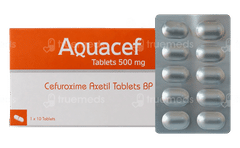 Aquacef 500 Mg Tablet 10