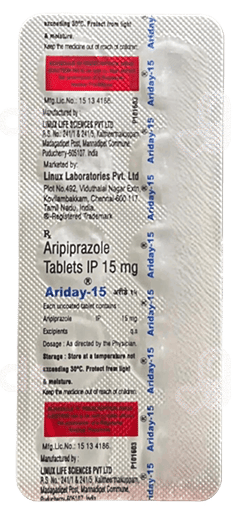Ariday 15 Mg Tablet 10