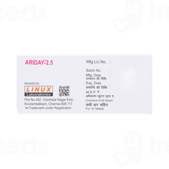 Ariday 2.5 MG Tablet 10