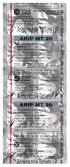 Arip Mt 20 Mg Tablet 10