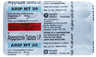 Arip Mt 20 Mg Tablet 15