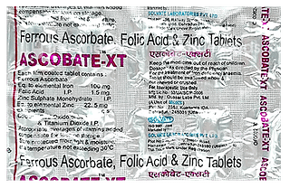 Ascobate Xt 100/1.5 MG Tablet 10