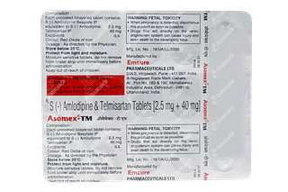 Asomex Tm 40/2.5 MG Tablet 15