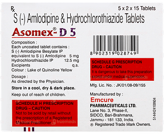 Asomex D 5 Tablet 15