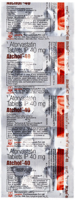 Atchol 40 Tablet 10 Atchol 40 Tablet 10