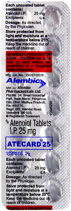 Atecard 25 Tablet 14 Atecard 25 Tablet 14