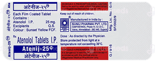Atenij 25 Mg Tablet 14