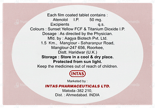 Atenolol 50 MG Tablet 14