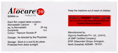Atocare 20 Tablet 10 Atocare 20 Tablet 10