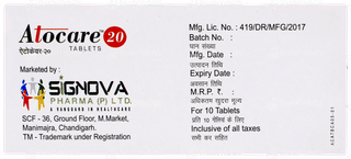 Atocare 20 Tablet 10