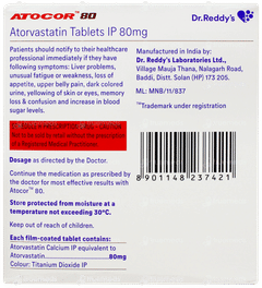 Atocor 80 Tablet 14 Atocor 80 Tablet 14