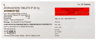 Atorbest 20 Tablet 10
