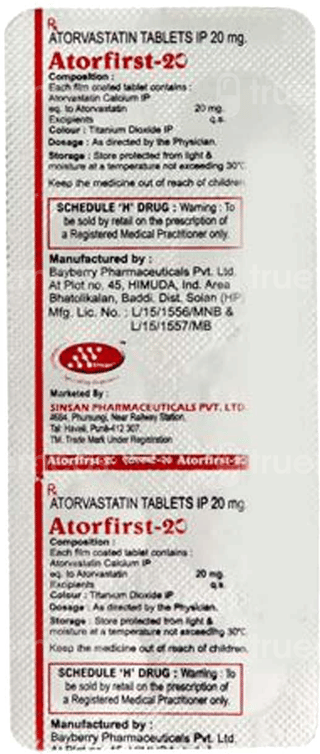 Atorfirst 20 Tablet 10