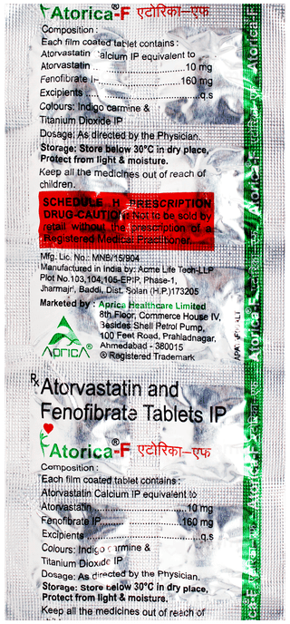 Atorica F Tablet 10