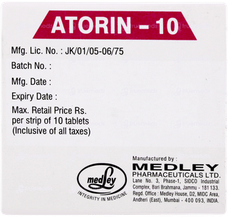 Atorin 10 Tablet 10