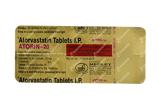 Atorin 20 Tablet 10