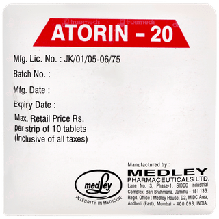 Atorin 20 Tablet 10