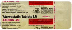 Atorin 20 Tablet 10 Atorin 20 Tablet 10