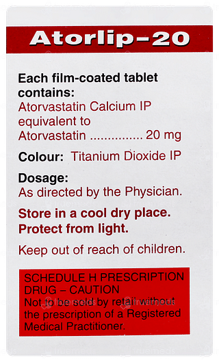 Atorlip 20 Tablet 15