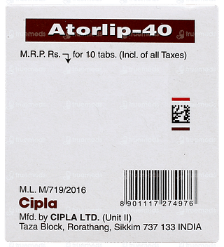 Atorlip 40 Tablet 10